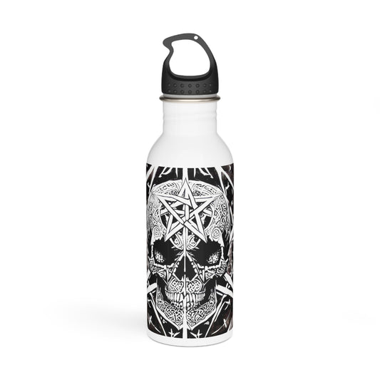 Pentagram Skull Stainless Steel Water Bottle