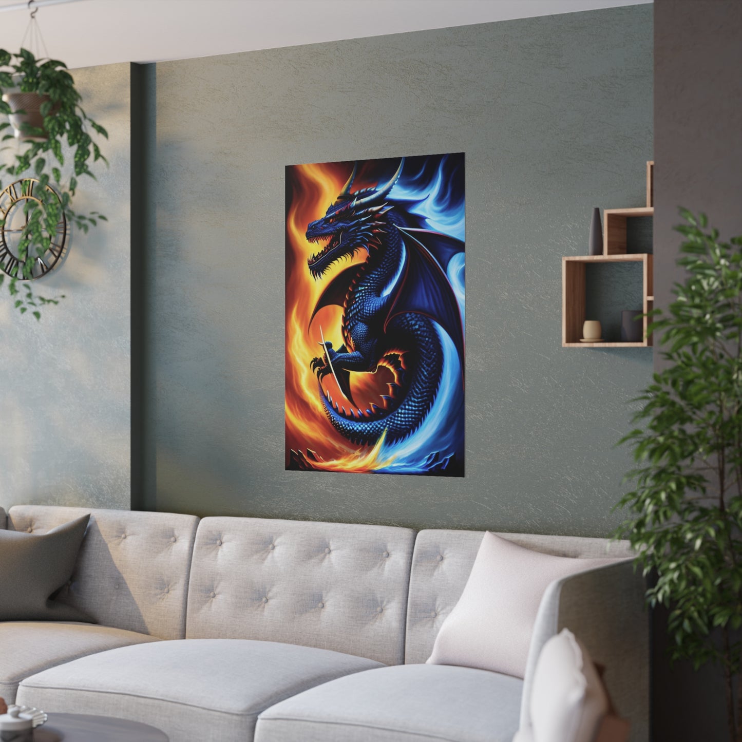 Colorful Dragon Satin Posters (210gsm)