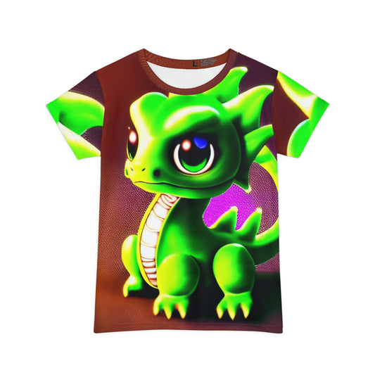 Baby Dragon Women's Short Sleeve Shirt (AOP)