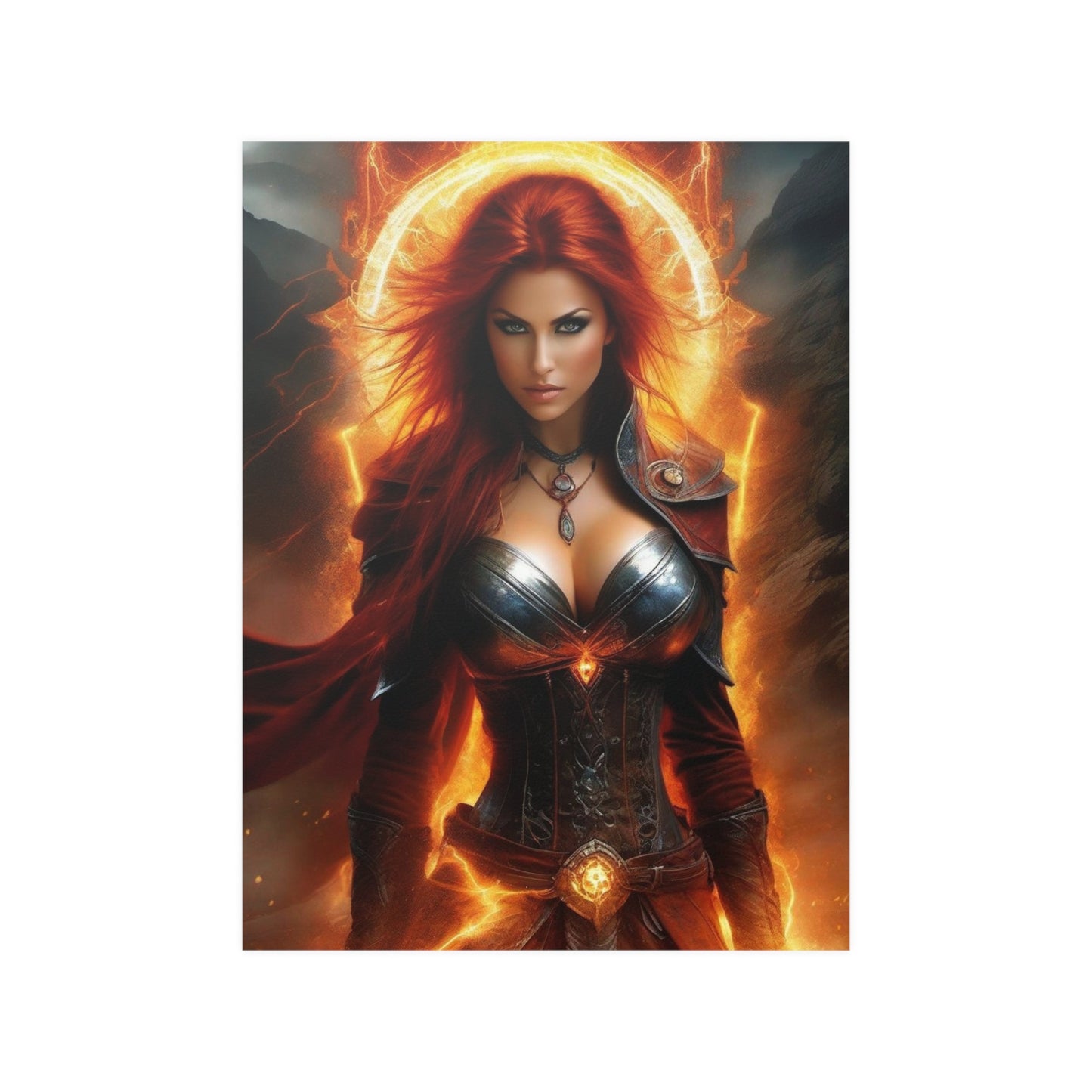 Fire Witch Satin Posters (210gsm)