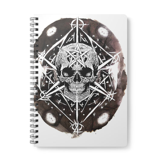 Pentagram Skull  Softcover Notebook, A5