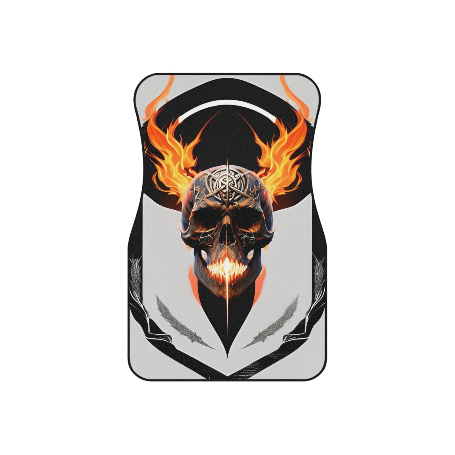 Flaming Skull Car Mats (Set of 4)
