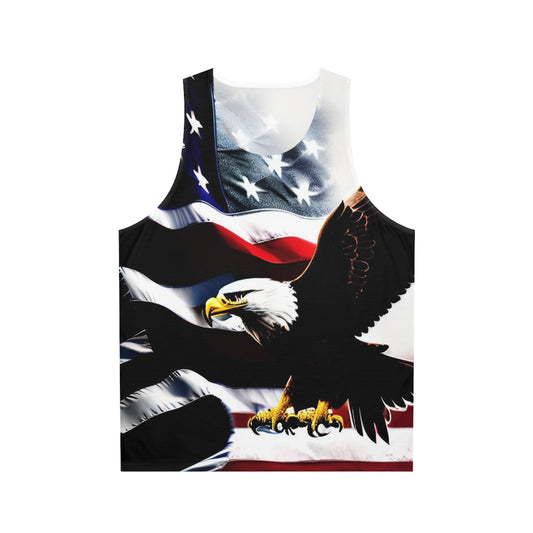 Eagle and Flag Unisex Tank Top (AOP)