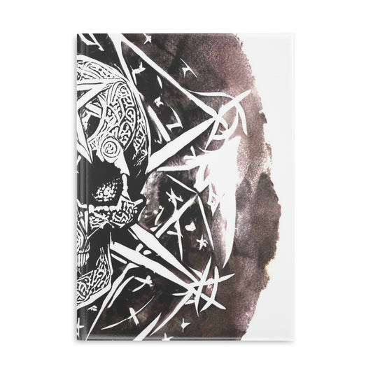 Pentagram Skull Hardcover Notebook with Puffy Covers