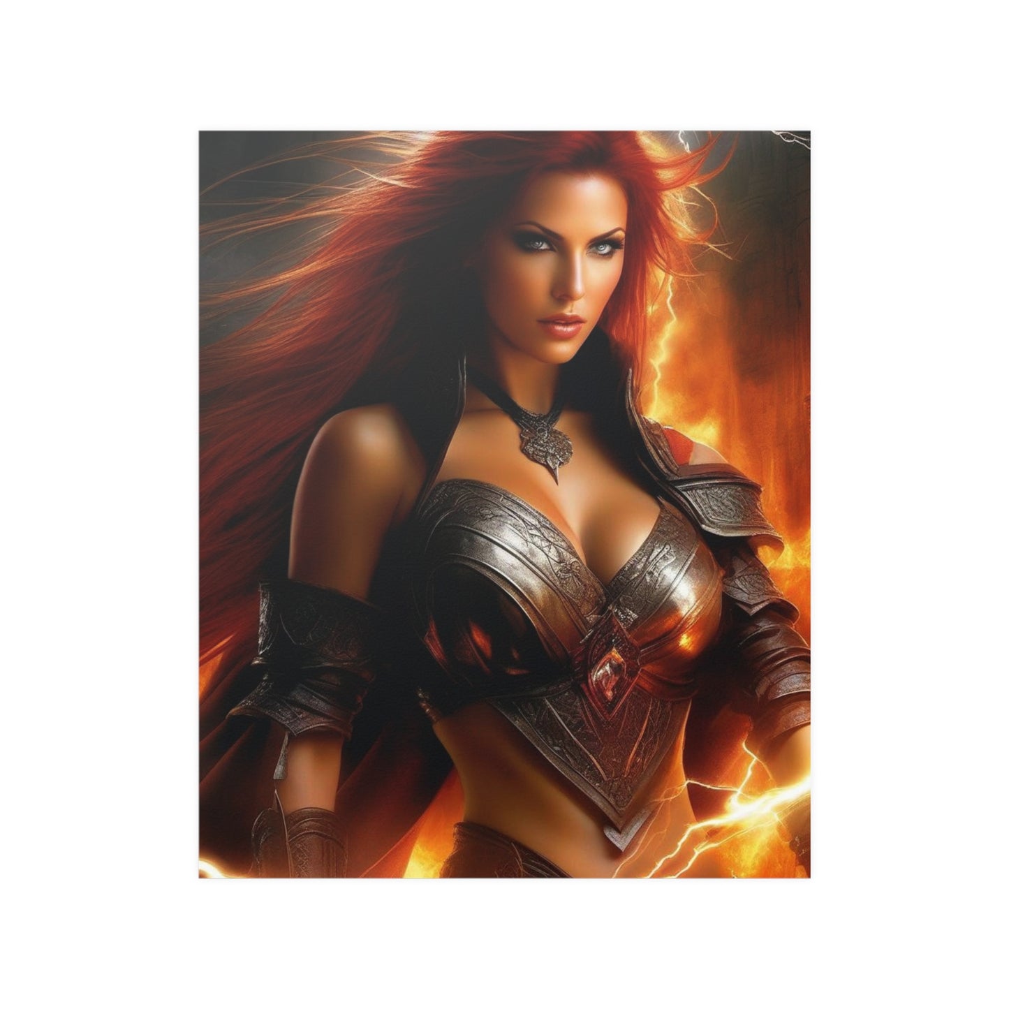 Fire warrior Satin Posters (210gsm)