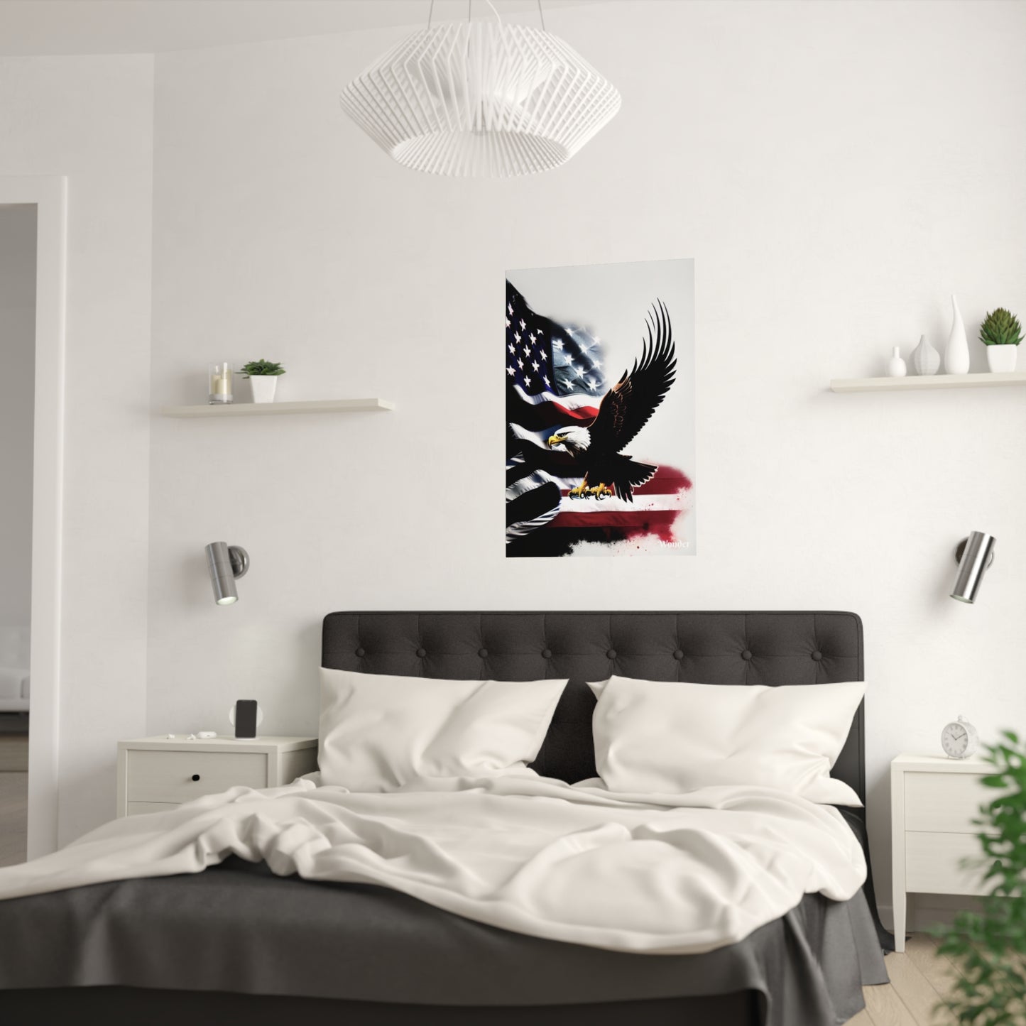 Eagle and Flag Satin Posters (210gsm)