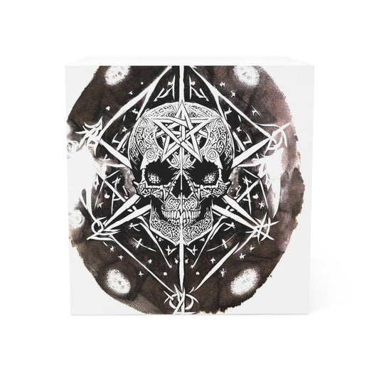 Pentagram Skull Note Cube