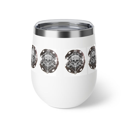 Pentagram Skull Copper Vacuum Insulated Cup, 12oz