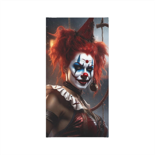 Female Evil Clown Lightweight Neck Gaiter
