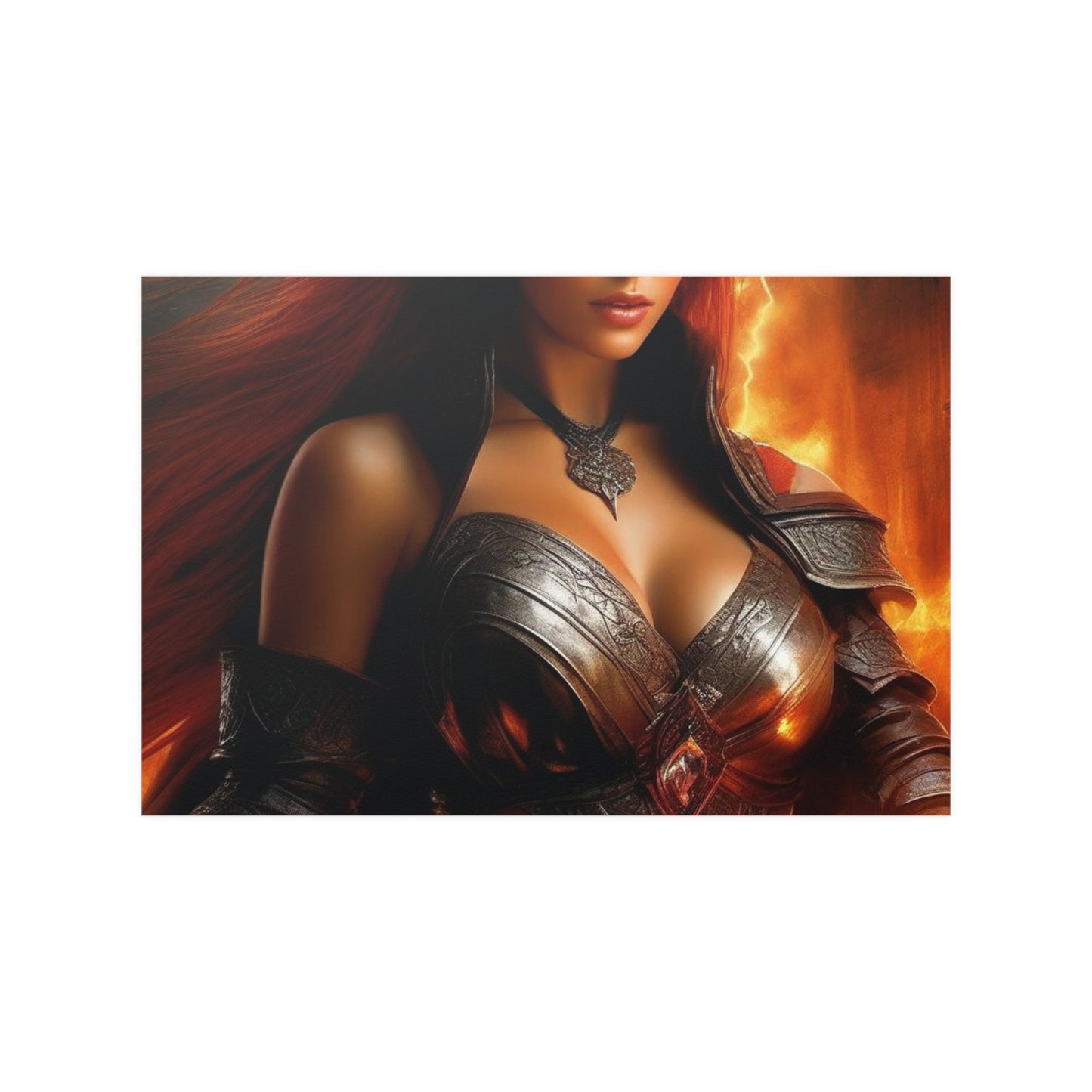 Fire warrior Satin Posters (210gsm)
