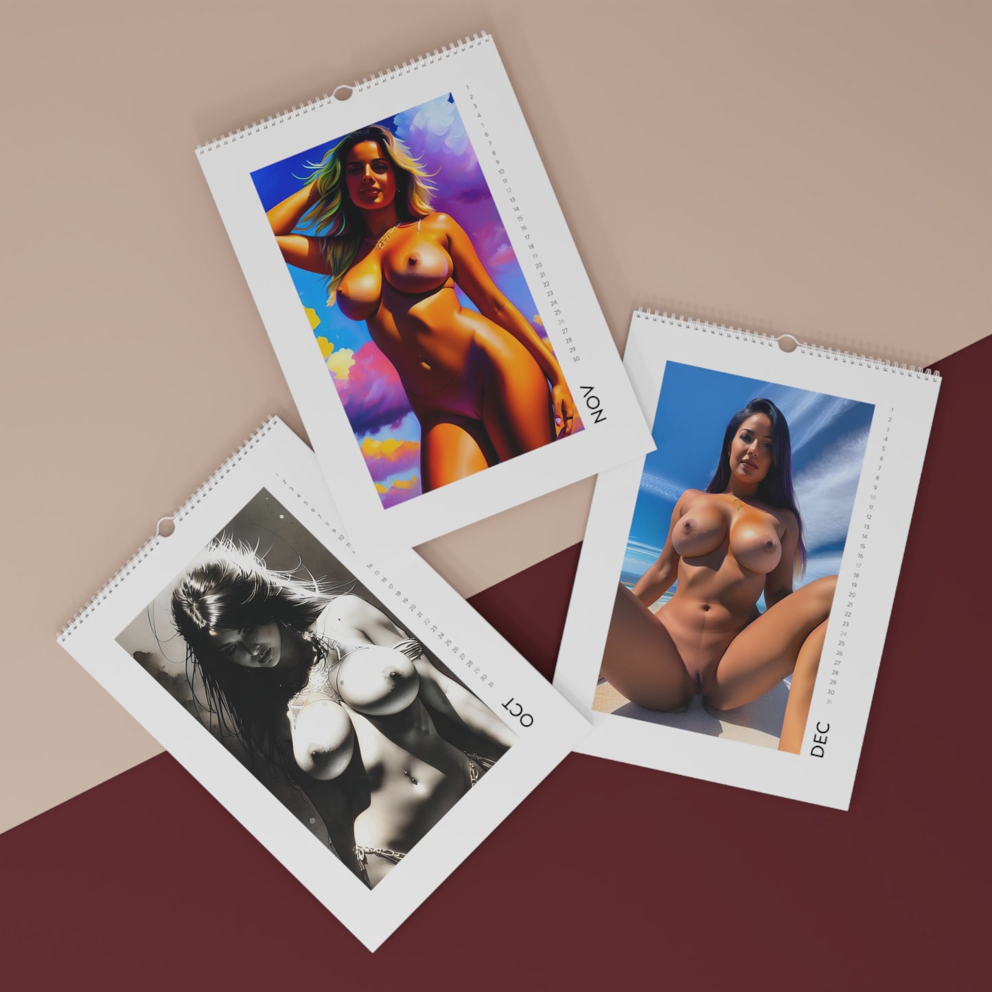 Digital Nudes Wall Calendar