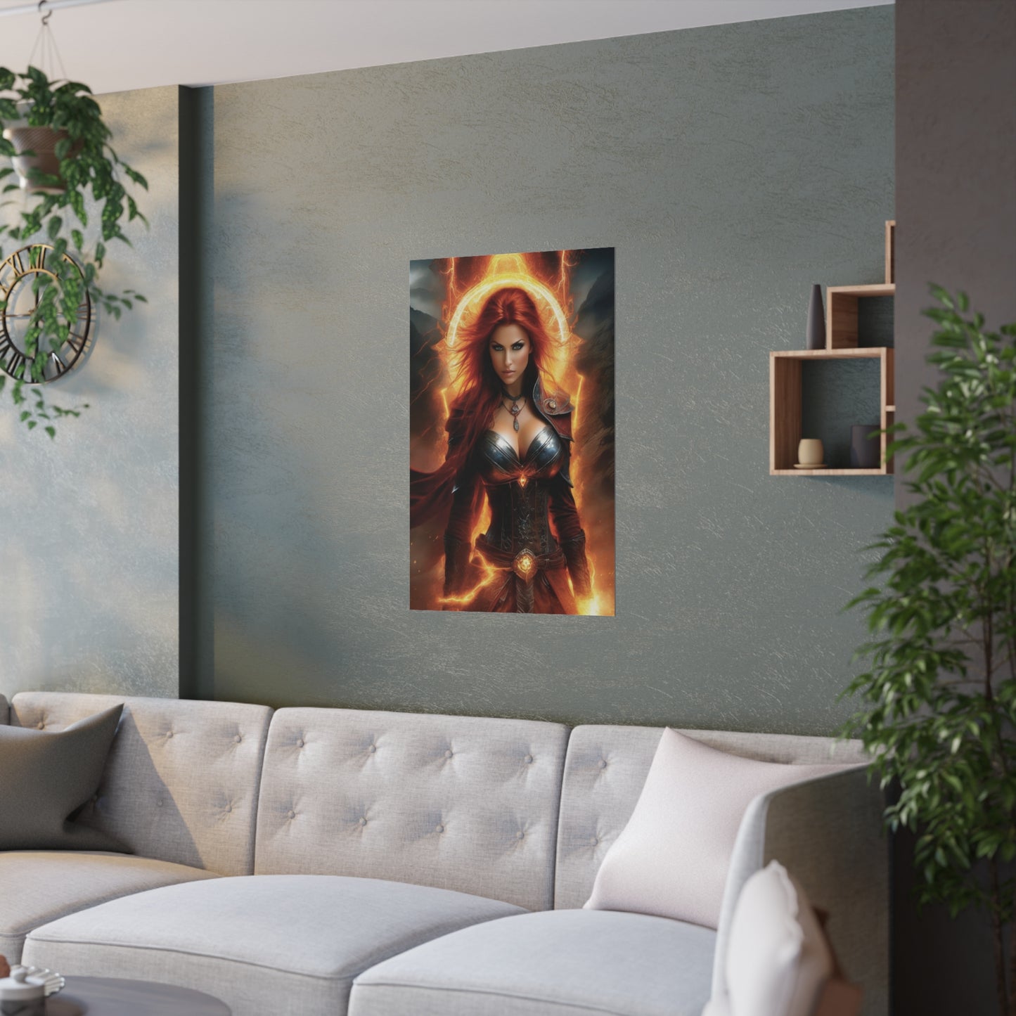 Fire Witch Satin Posters (210gsm)