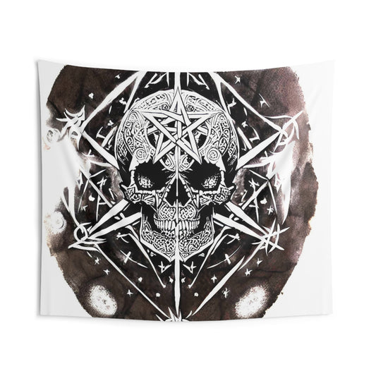 Pentagram Skull Indoor Wall Tapestries