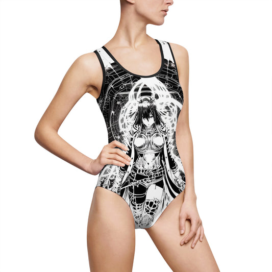 Gate style Anime Women's Classic One-Piece Swimsuit (AOP)