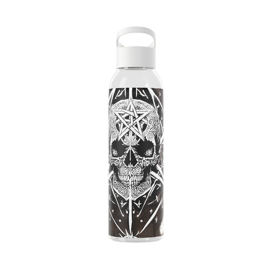 Pentagram Skull Sky Water Bottle