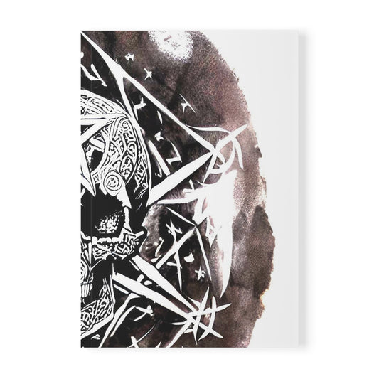 Pentagram Skull Softcover Notebook, A5