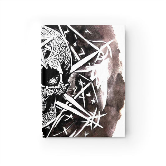 Pentagram Skull Journal - Ruled Line