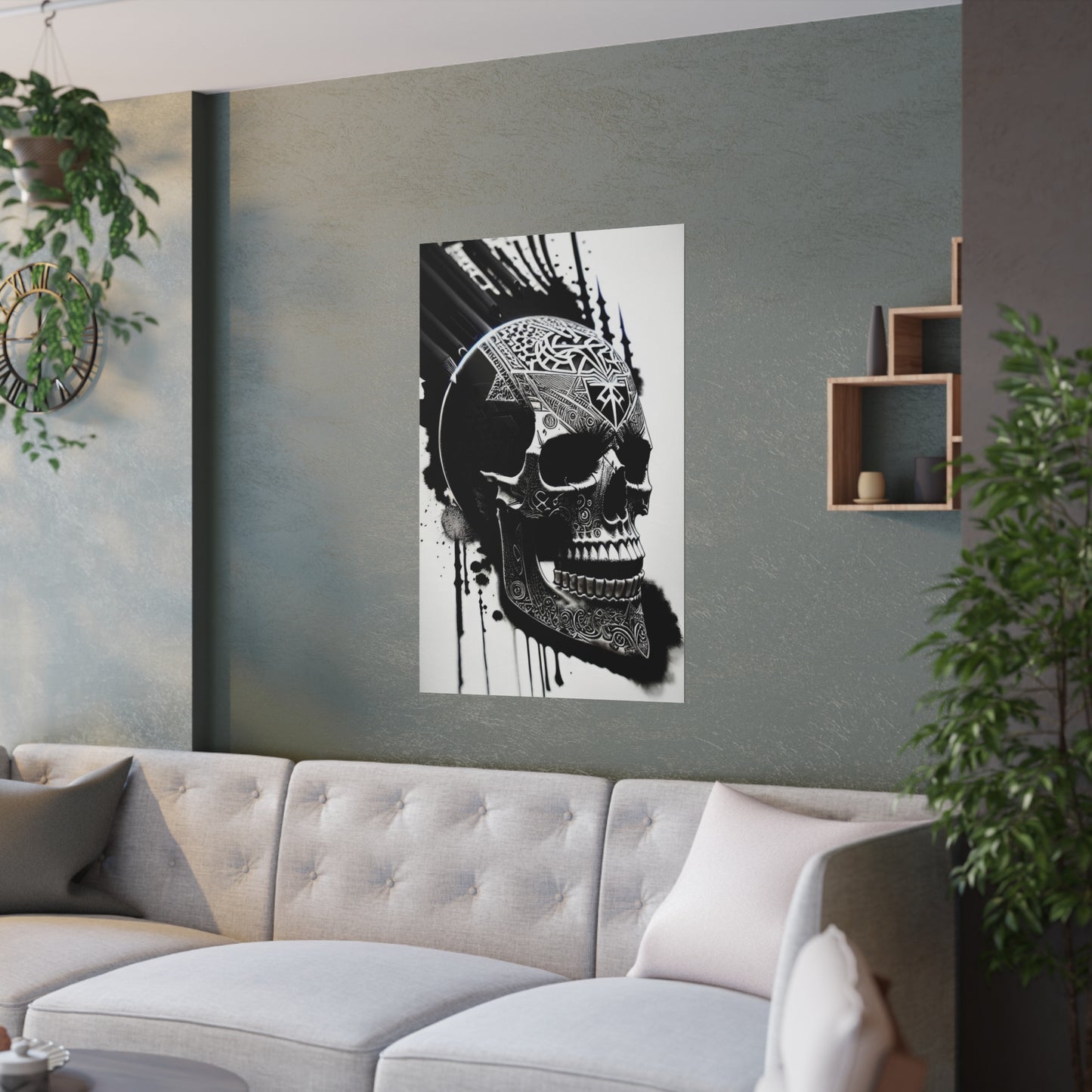Skull Ink Satin Posters (210gsm)