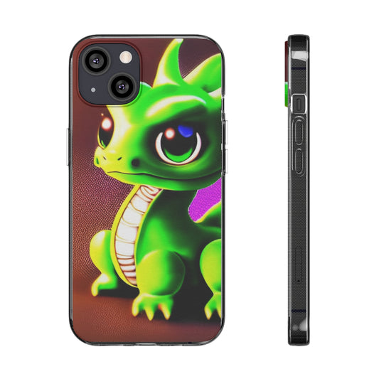 Baby Dragon Clear Silicone Phone Case