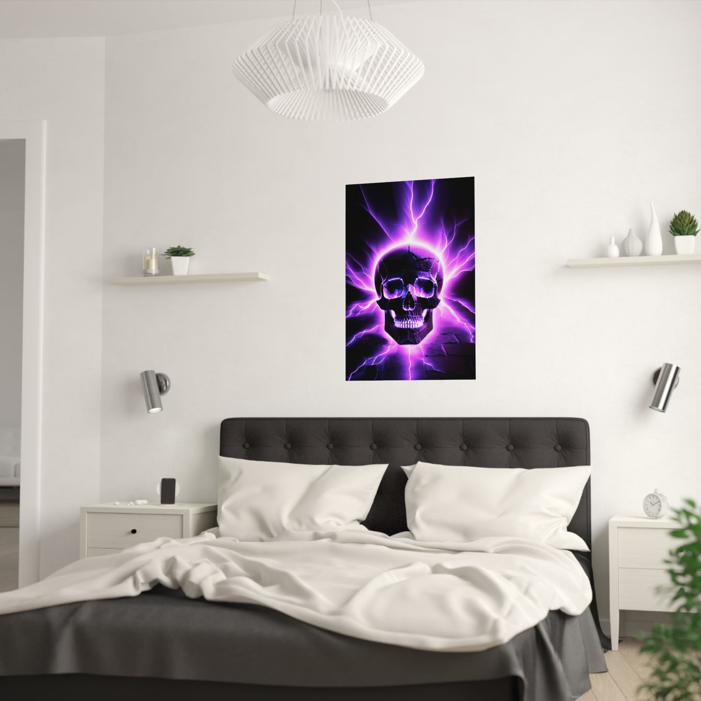 Purple Skull 3 Satin Posters (210gsm)