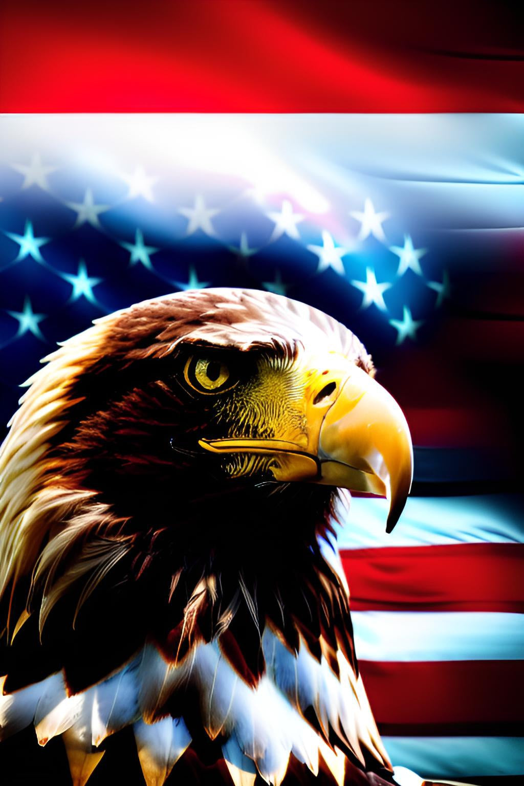 Eagle USA flag patriotic eye