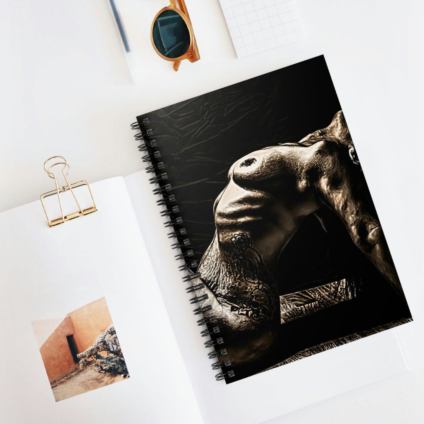 "Bronzed" Spiral Notebook - Ruled Line