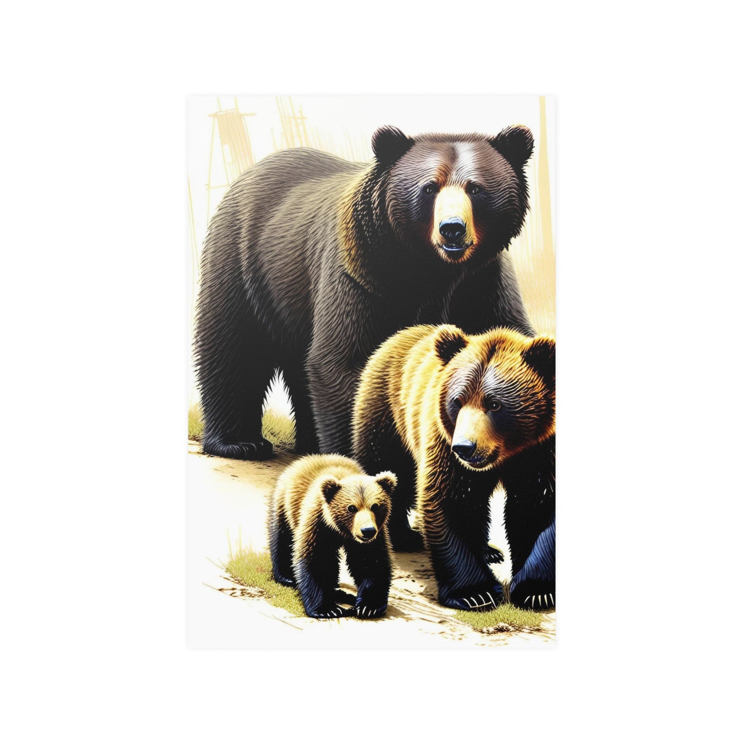Bear Satin Posters (210gsm)