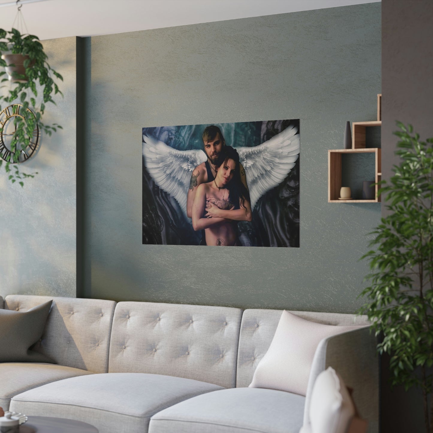 Guardian angel Satin Posters (210gsm)