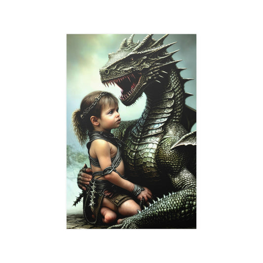 Baby dragon 15 Satin Posters (210gsm)