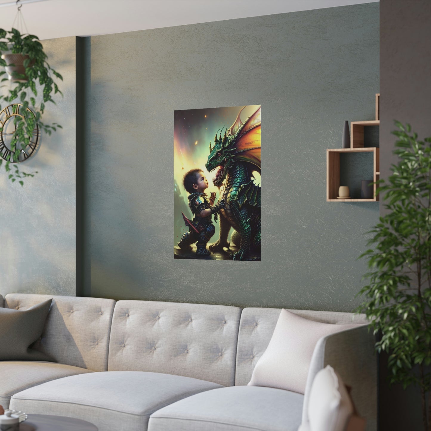 Baby Dragon 1Satin Posters (210gsm)