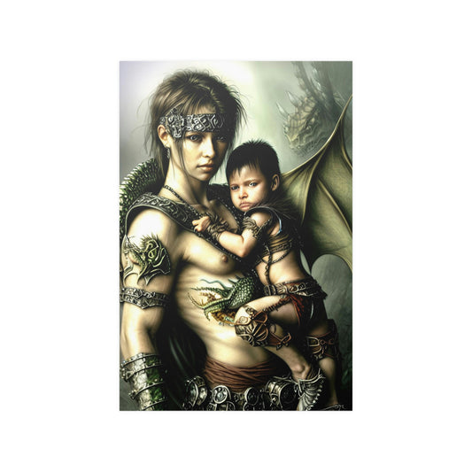 Baby dragon 18 Satin Posters (210gsm)