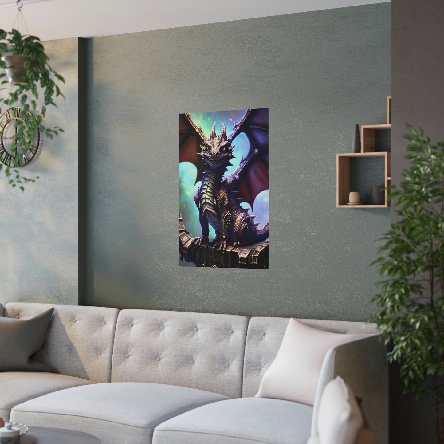 Baby dragon 27 Satin Posters (210gsm)