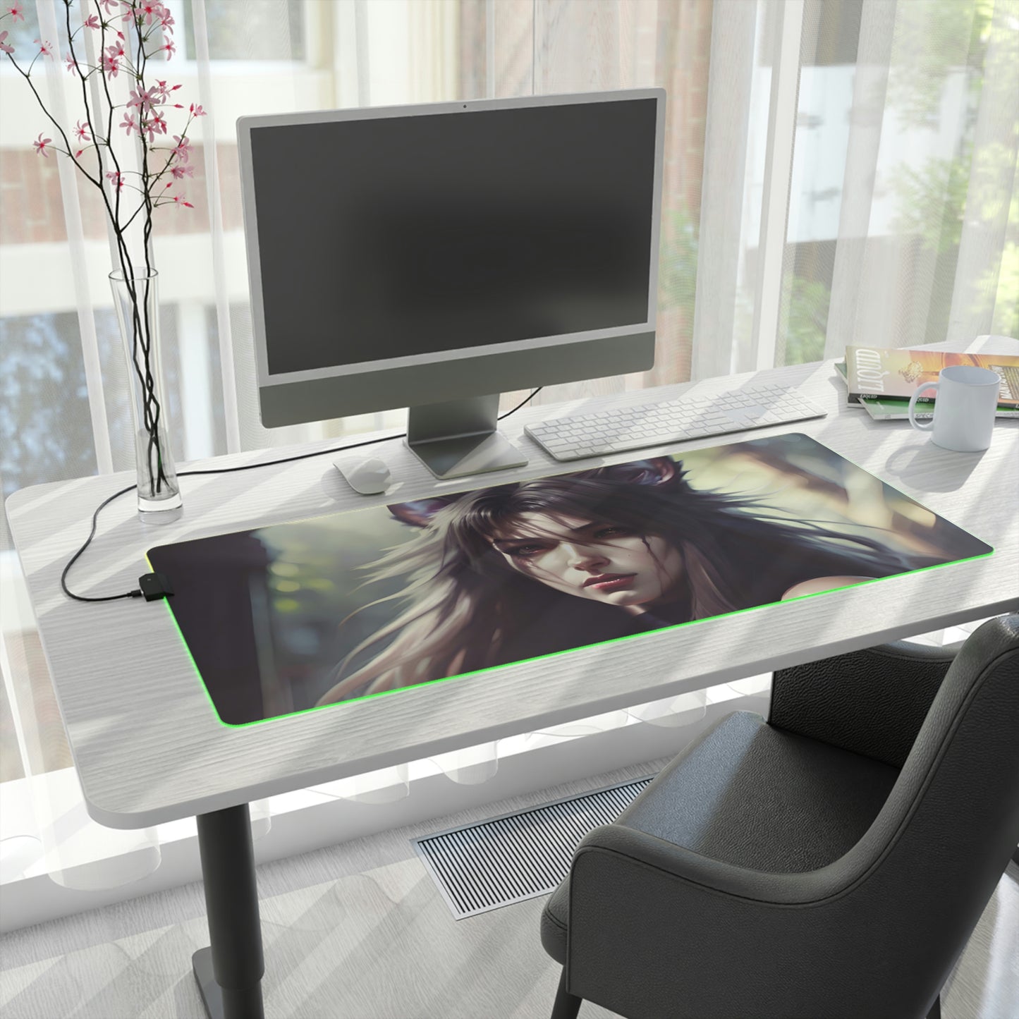 Neko LED Gaming Mouse Pad