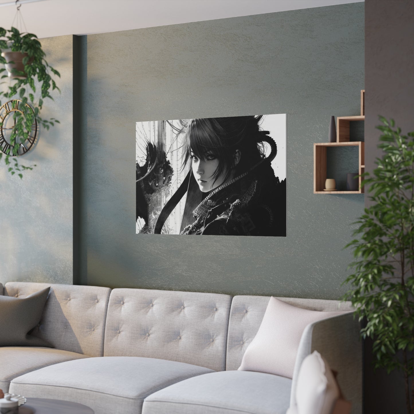 Anime girl Satin Posters (210gsm)