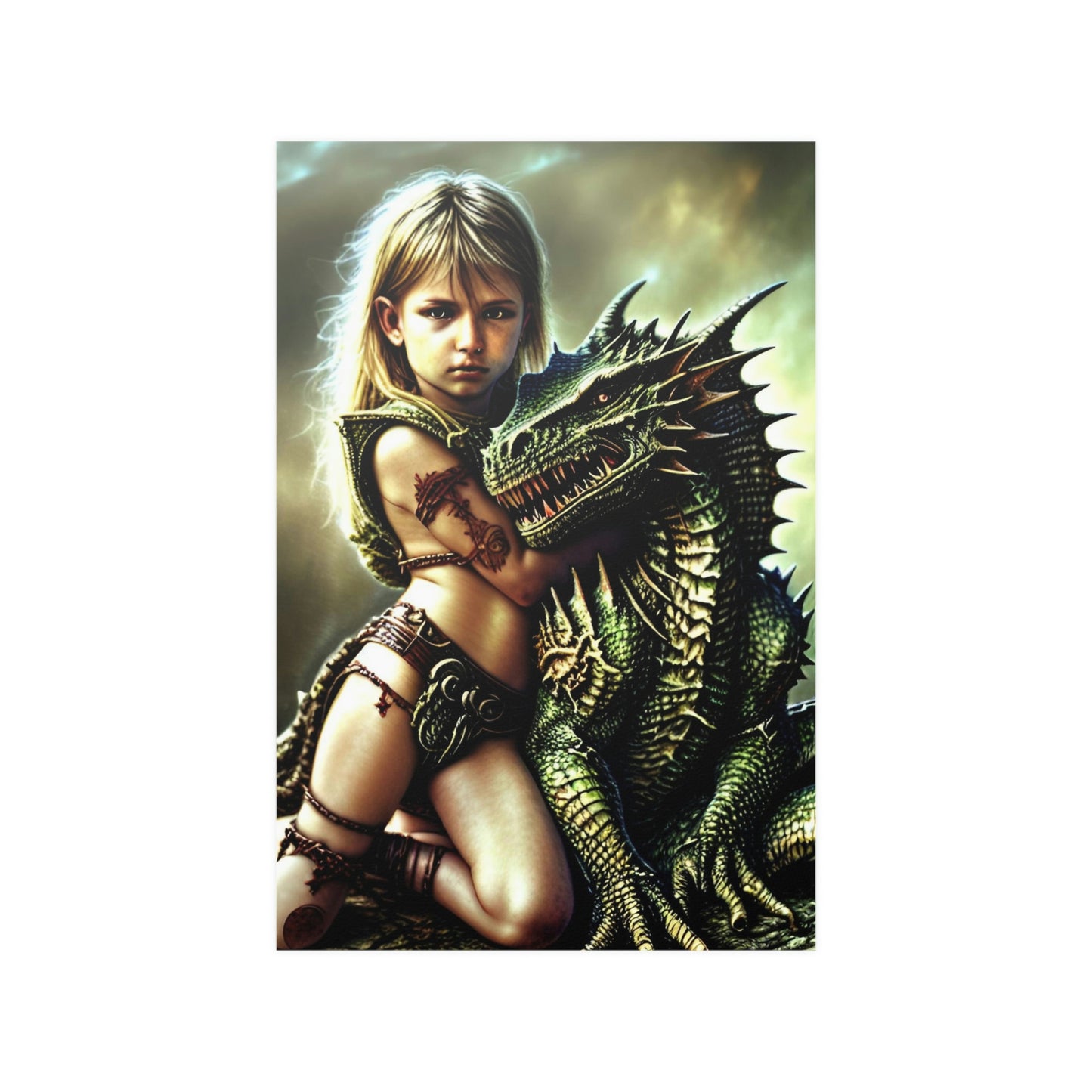 Baby dragon 16 Satin Posters (210gsm)