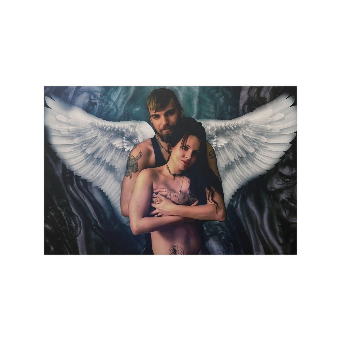 Guardian angel Satin Posters (210gsm)