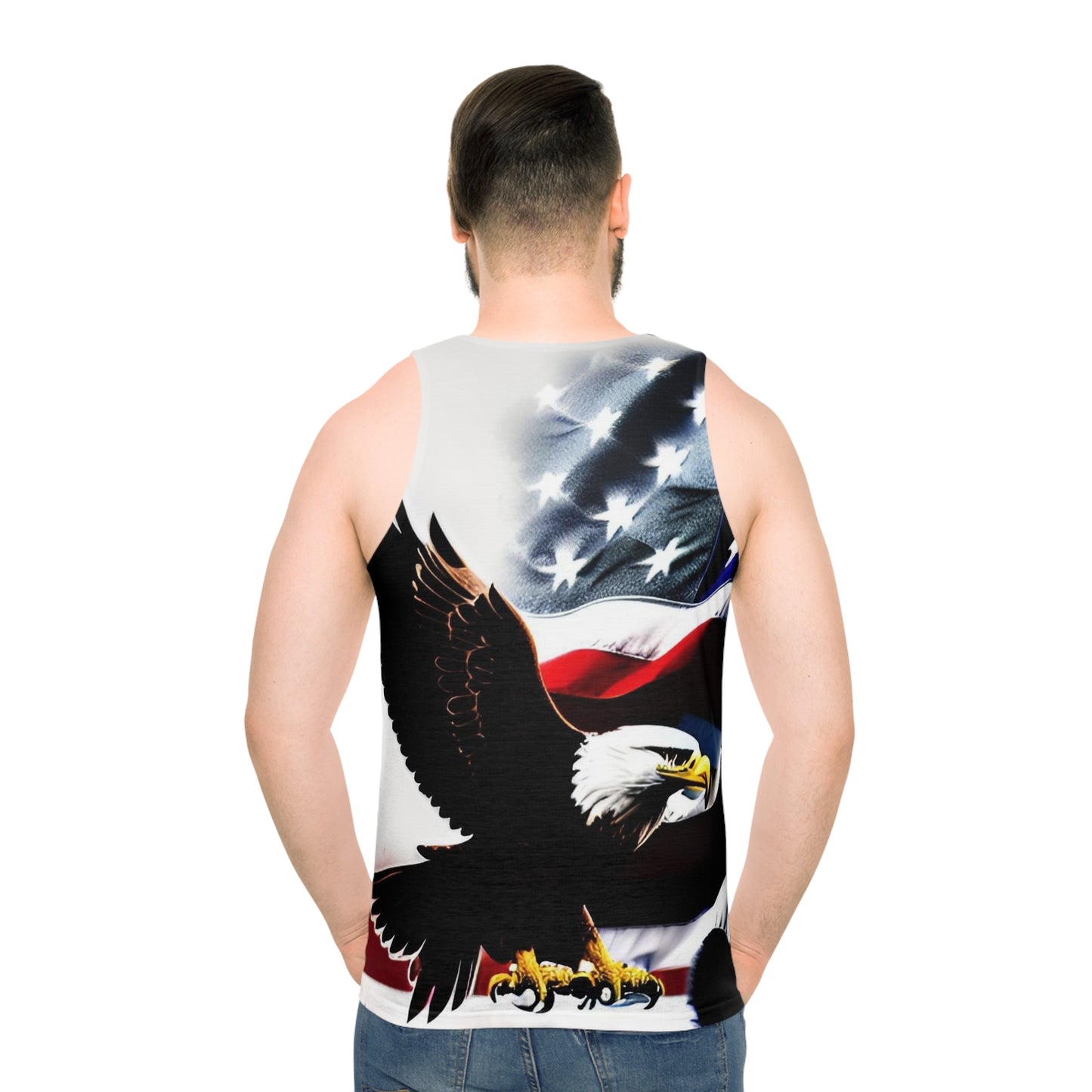 Eagle and Flag Unisex Tank Top (AOP)