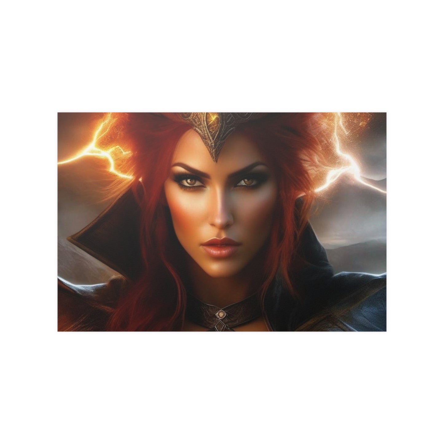 Redheaded Lightning Queen Satin Posters (210gsm)