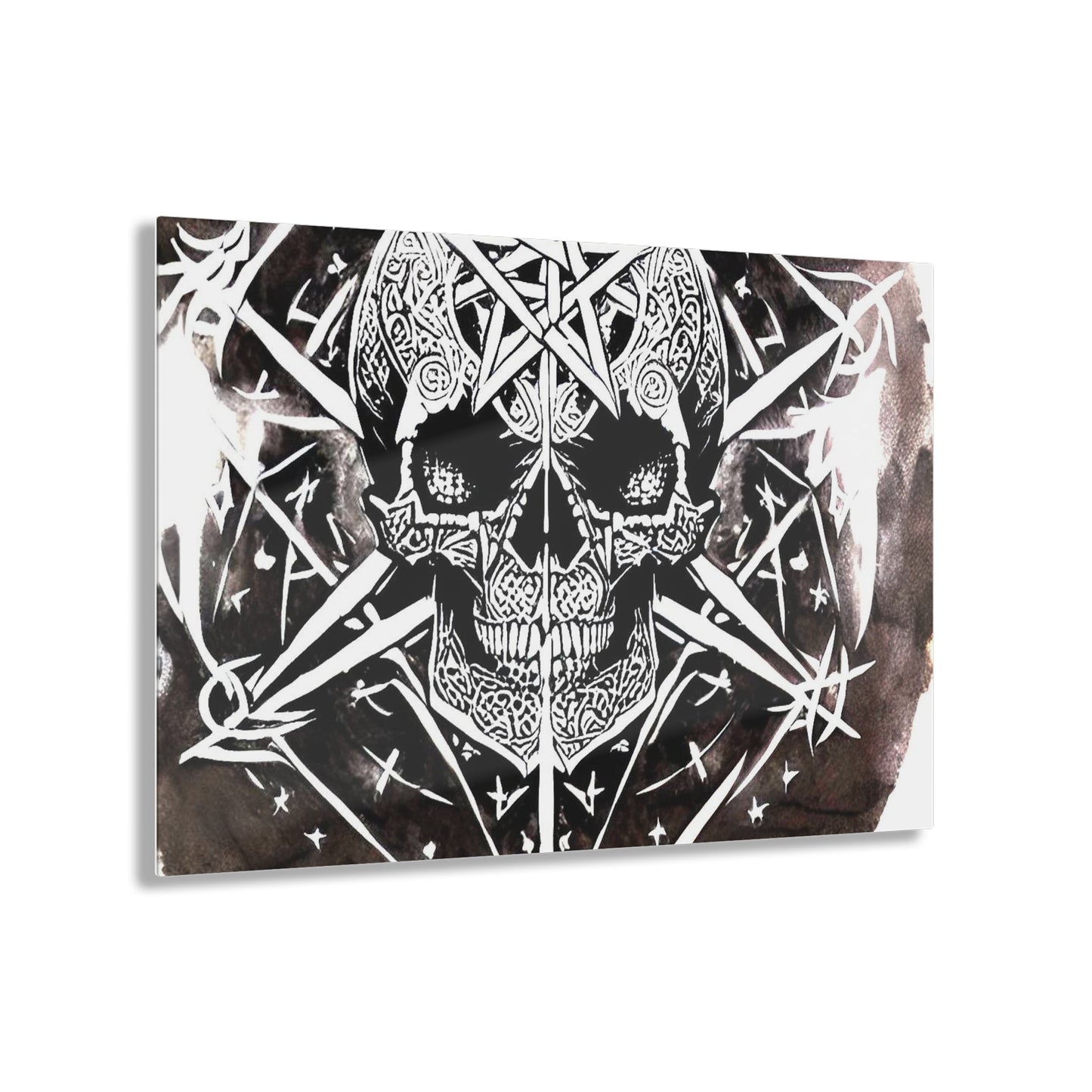 Pentagram Skull Acrylic Prints