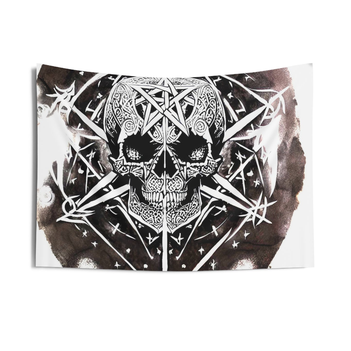 Pentagram Skull Indoor Wall Tapestries