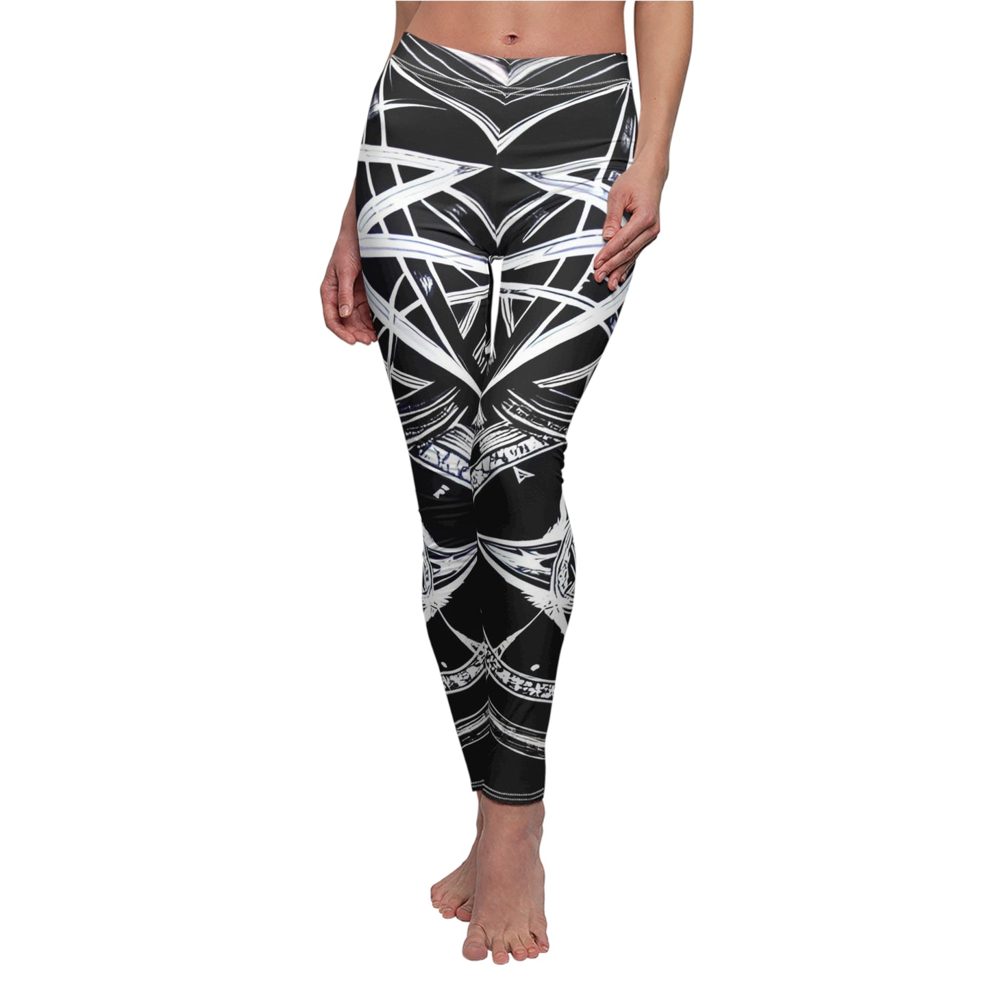 Runic Women's Cut & Sew Casual Leggings (AOP)