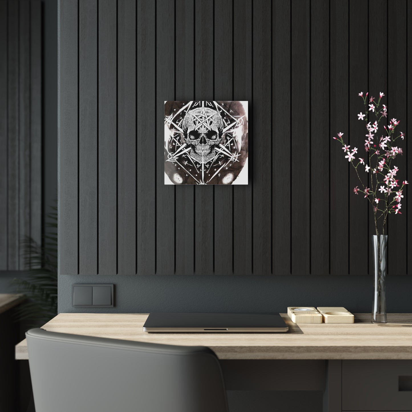 Pentagram Skull Acrylic Prints