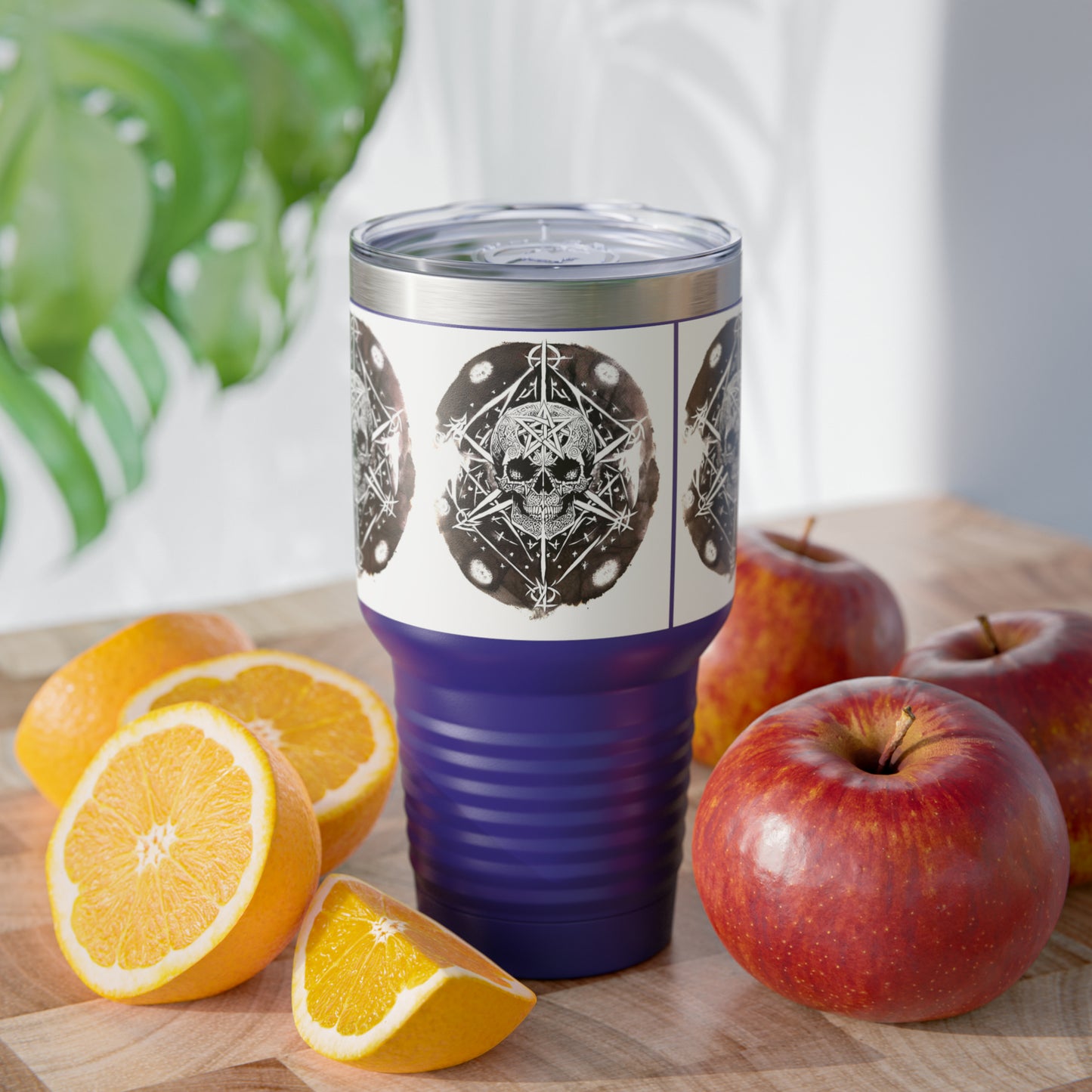 Pentagram Skull Ringneck Tumbler, 30oz