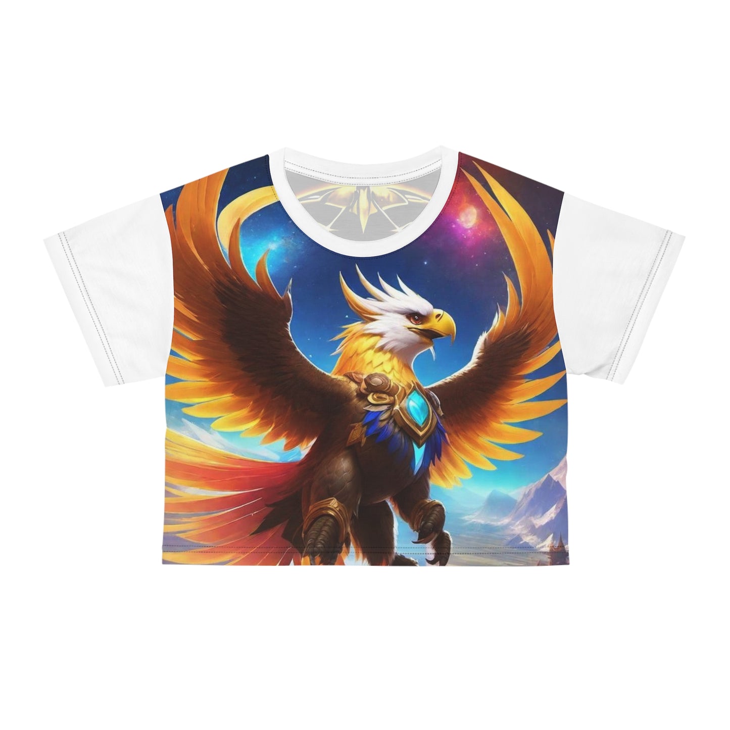 Phoenix colored Crop Tee (AOP)