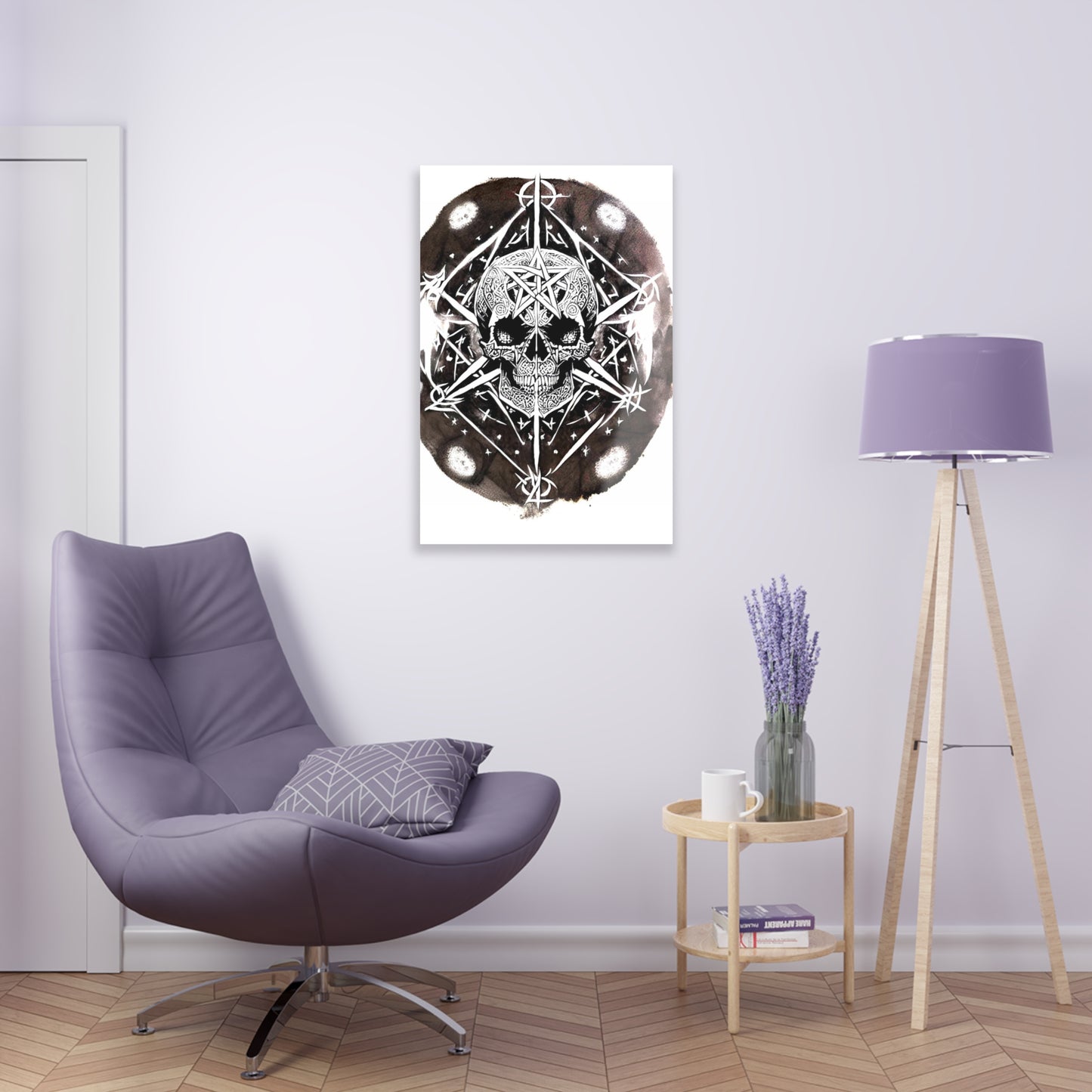 Pentagram Skull Acrylic Prints