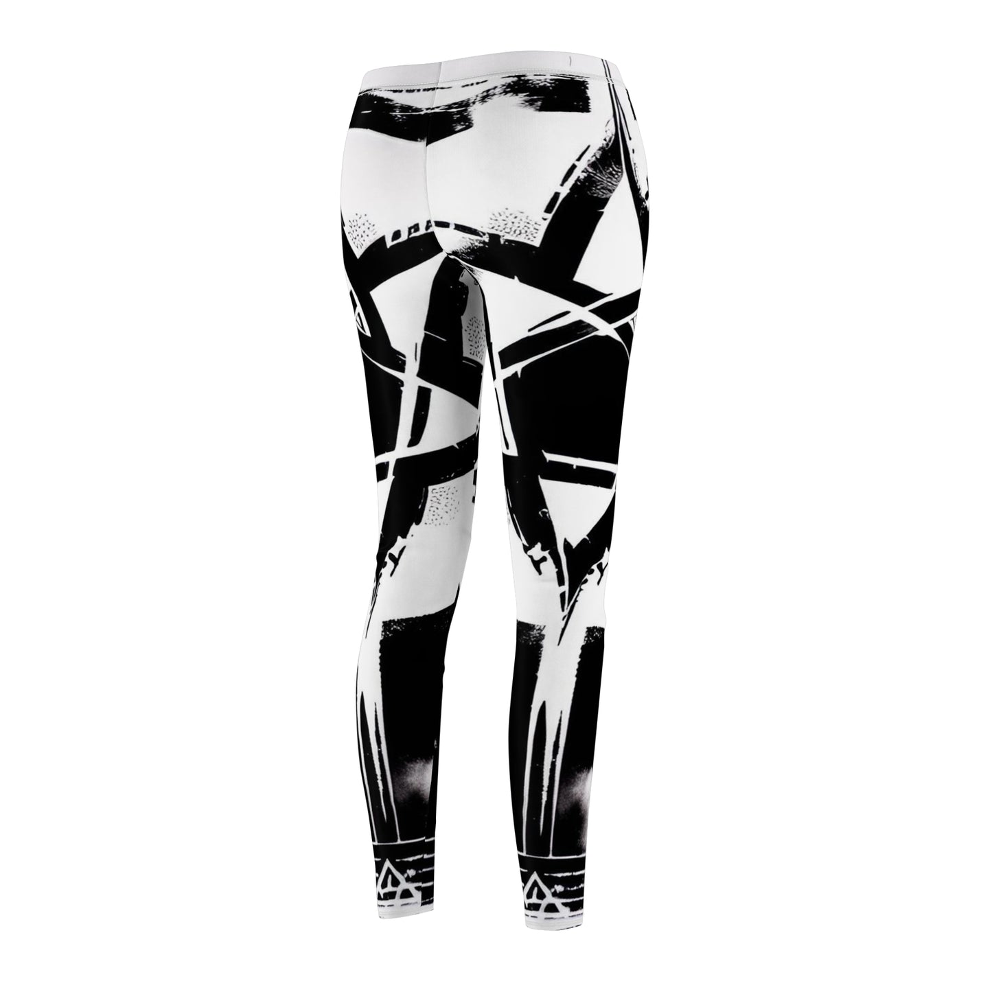 Runic Star Women's Cut & Sew Casual Leggings (AOP)