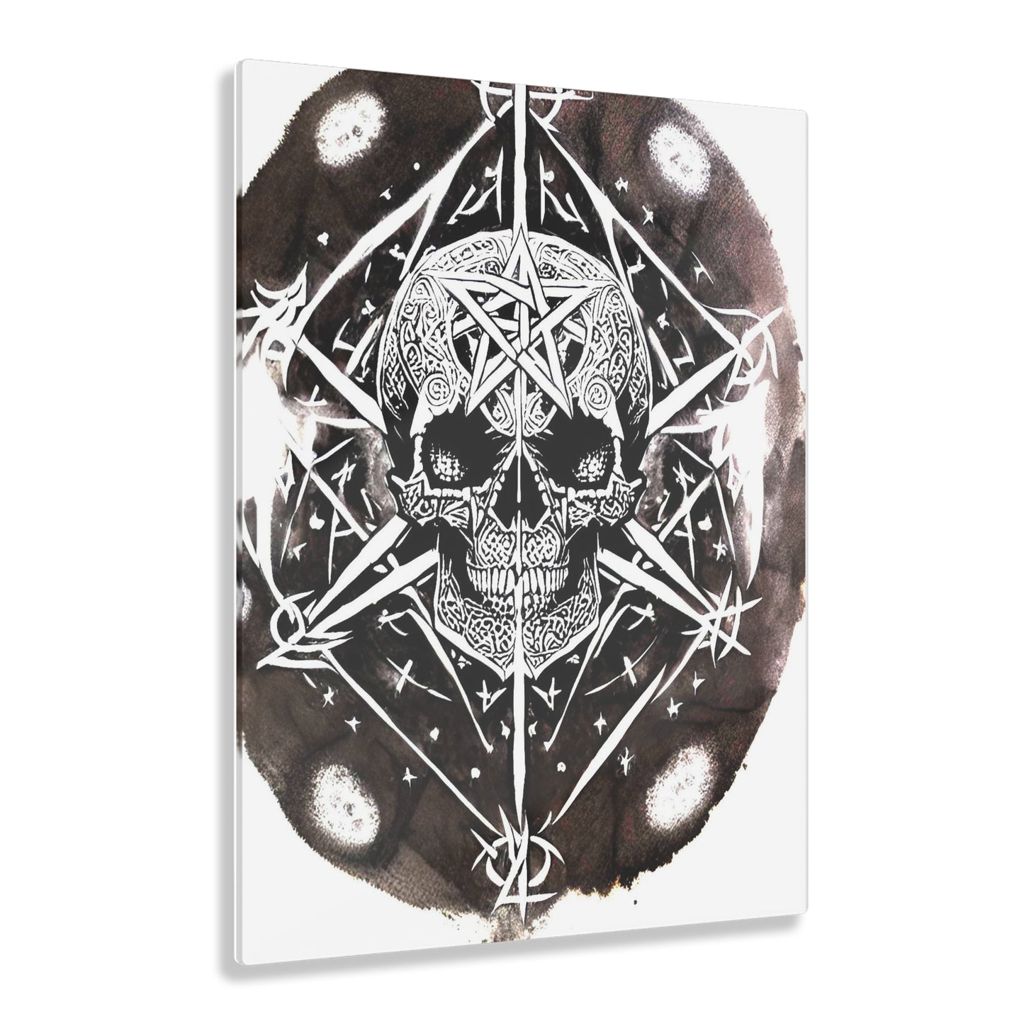 Pentagram Skull Acrylic Prints