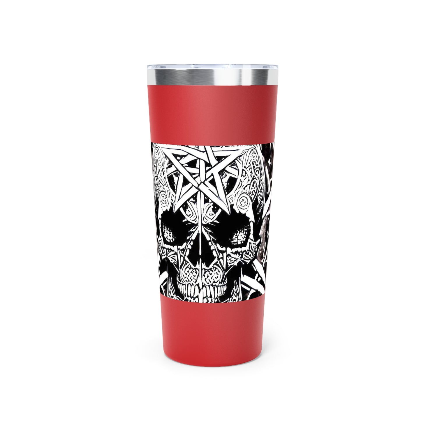 Pentagram Skull Copper Vacuum Insulated Tumbler, 22oz