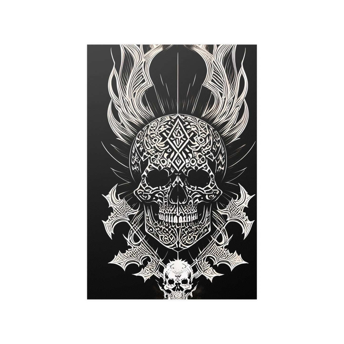 Skull Satin Posters (210gsm)