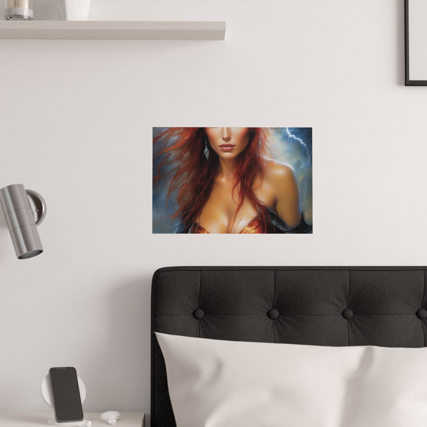 Redheaded Woman Satin Posters (210gsm)